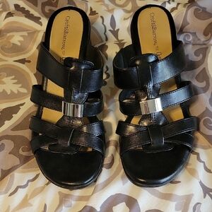 Croft & Barrow Women's Black Sandals Size 10
